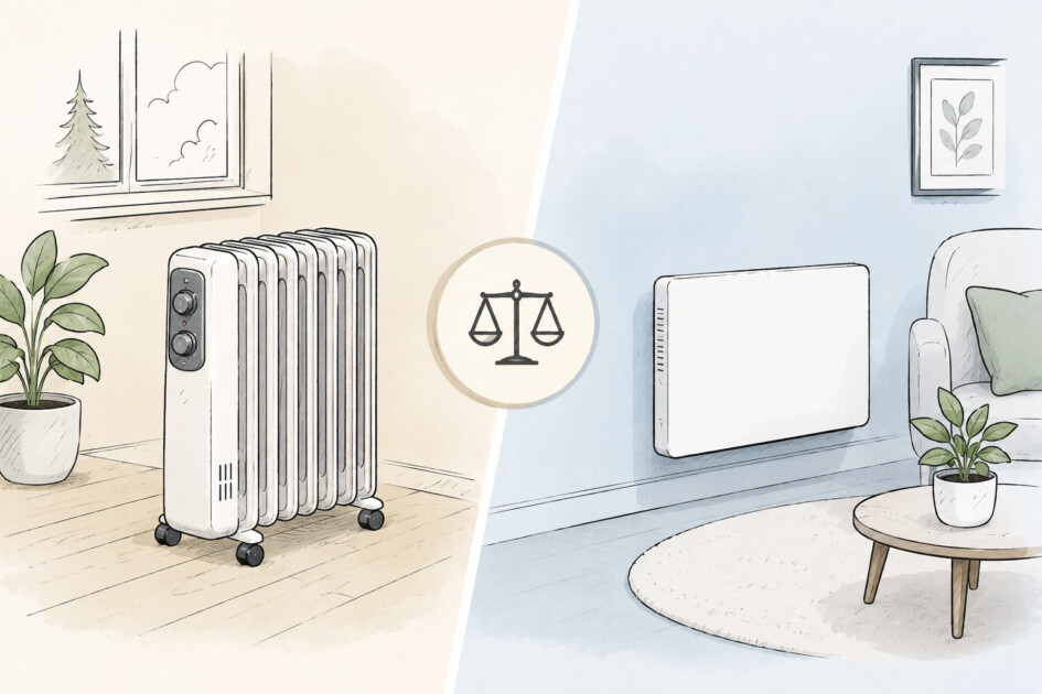 Vilket element ska man välja? Oljefyllt eller panelradiator?